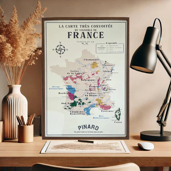 La carte très convoitée du vignoble de France